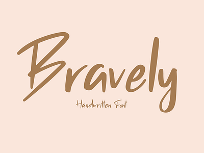 Bravely Font - Craft Supply Co brush creative elegant font lettering logo typeface