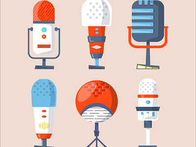Microphone design design graphic design illustration logo mic microphone podcast sound vector