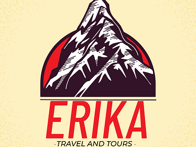 Erika Travels and Tours brand guideline branding design graphic design logo logo design social media design