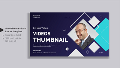 Video thumbnail design for opening video tutorials cover