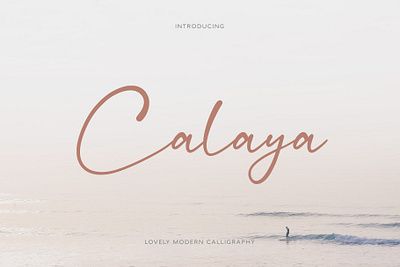 Calaya Font - Craft Supply Co brush creative elegant font lettering logo typeface