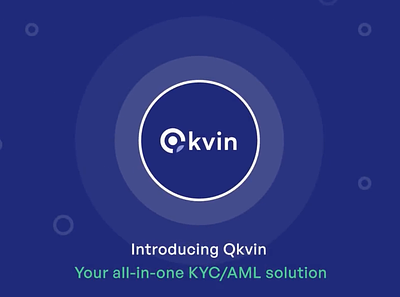 Qkvin Motion Video after effects animation blue branding compliance dashboard graphic design illustration know your customer kycaml minimal motion motion graphics security ui vector verification video