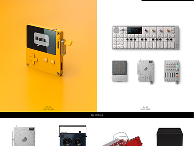 Williamsburg - Multipage ecommerce theme. brutalist ecommerce modern product list tech techy