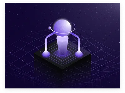 Object Oriented Programming abstract branding code course curriculum dev graphic design hashing illustration isometric linked list newton school oops planet premium programming space