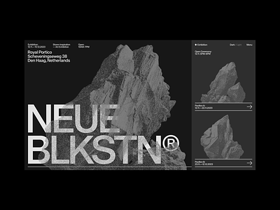 BLKSTN® animation conference event exhibition graphic design minimal poster swiss typography ui website