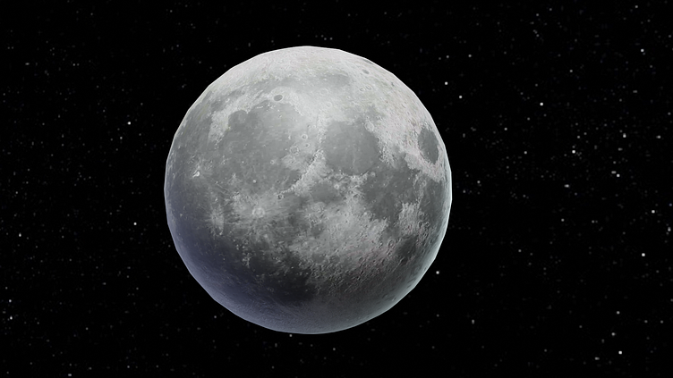 FREE Photorealistic Moon 2k Textures 3D Model by Download For Free on ...