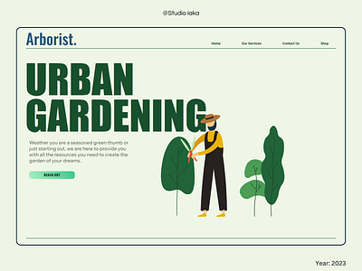 Arborist - Gardening and landscaping business. branding web design website wix