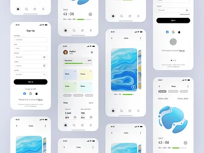 Curah - Mental Health care app healthcare mobileapp uiux
