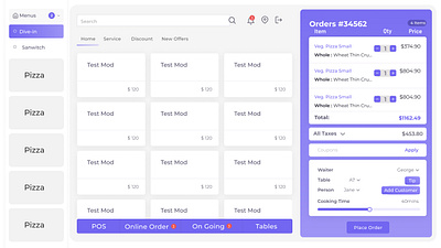 MenuOnline SAAS Product dashboard design figma food morden pos pos design product design restaurant saas sleek software as a service uiux user experience user interface