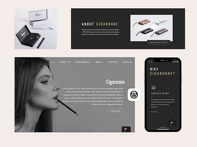 Cigaronne WordPress Website branding cigaronne design graphic design homepage illustration logo super clean the dreamer designs typography ui ux vector website design wordpress wordpress website