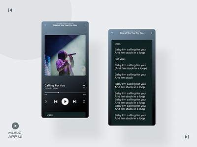 Music App | UI Design app music ui ux