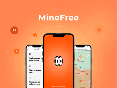 MineFree Application Case Study demining experience design gis loader location map menu military militarytech mobile app navigation product design redesign reporting security
