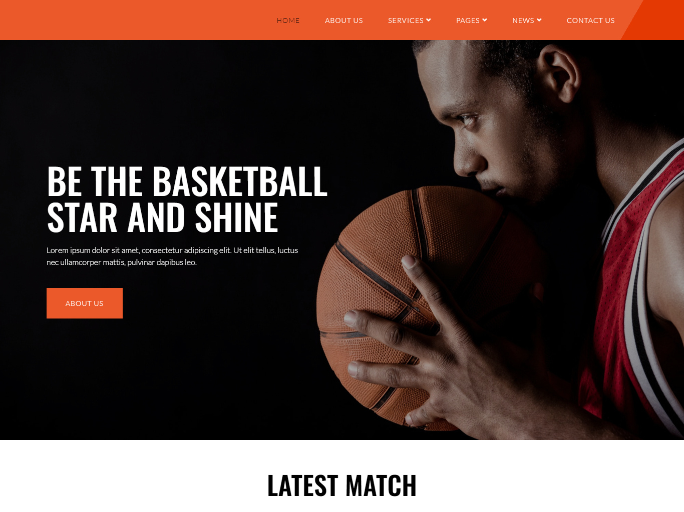 Basketball Team & Sports Club Website by Riaad Arif on Dribbble