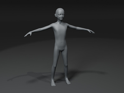 Base Mesh Male Body | 3D model