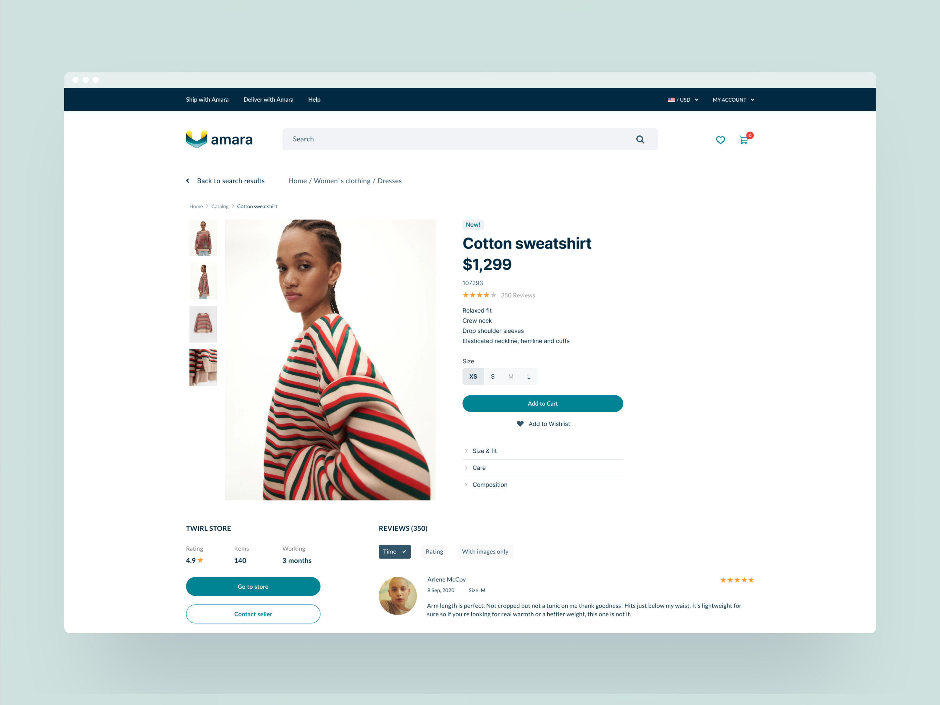 Marketplace design ecommerce interface product shop ui ux