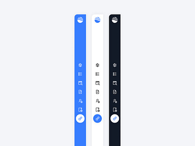 Side Bar Nav (Collapsed) design modern ui ux web design website