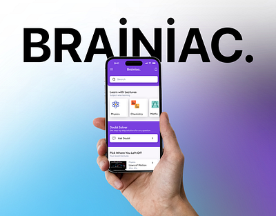 Brainiac: Learning Mobile App UI/UX Design design learning app mobile app mobile app design school app school app design ui ui design uiux uiux design ux design