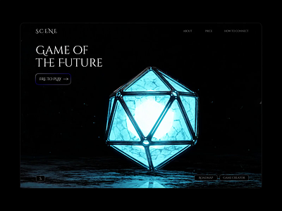 Home screen design for crypto game 3d blo blockchaindesign crypto crypto game dapp game gamedesign meme web3 webdesign
