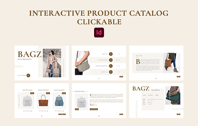 Interactive Clickable Product Catalog (InDesign) branding catalog clickable pdf digital web catalog graphic design indesign