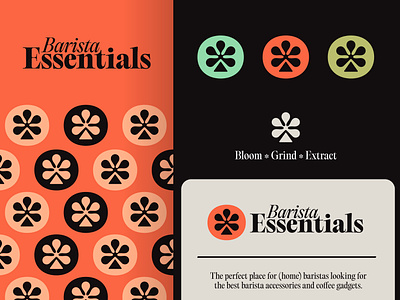 Barista Essentials - Brand Redesign barista brand identity design branding brew cappuccino coffee creative brand creative logo dutch espresso essentials gadget grind identity work italian logo logo symbol retro vintage visual identity design