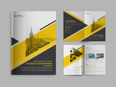 trifold booklet real estate bi-fold brochure agency proposal book booklet branding brochure brochure design business business proposal corporate cover creative customizable customize elegant magazine magazinecover minimalist mock up professional