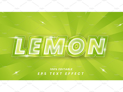 Lemon Editable Text Effect Style