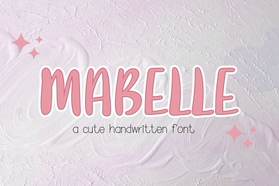 Mabelle : a cutte handwritten font cute fonts decorate font display font font hand writing font handwritten font