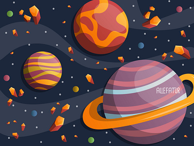 Galaxy Illustration galaxy illustration outer space planet wallpaper