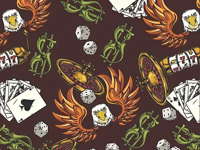 Wild Gambling 3 Prints adobe illustrator artwork design digital prints graphic design illustration print development print pattern textile print