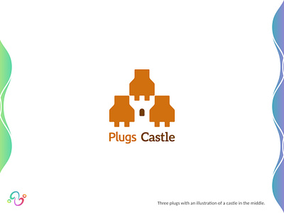 Plugs Castle Logo brand design brand designer castle electric electrical electron electronic empire king kingdom logo design logo designer logo for sale logo idea logo inspiration logomark logotype palace plugs zzoe iggi