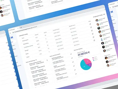 SaaS Employee Management Software Solutions app branding design graphic design illustration saas ui ux vector