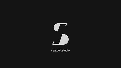 Seatbelt.studio brand branding design logo mono monochrome monograph studio