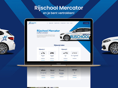 Rijschool Mercator automobile belgium bmw brussels car graphic design leuven responsive ui ux