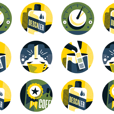 Get the best from your bean-to-cup machine (Which?) coffee icon illustration infographic machine