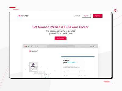 Nuance-EdTech Product Landing Page career edtech hr hr tool landing page nuance product ui ux