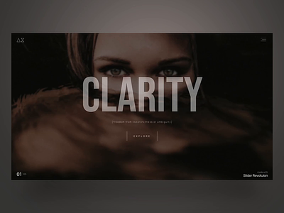 Serenity Hero With Focus Effect - Slider Template animation design focus hero image hover interaction motion serenity slider slider plugin slider revolution template ui wordpress wordpress slider