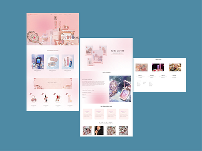 vintage makeup branding & website design app branding graphic design makeup ui ux website