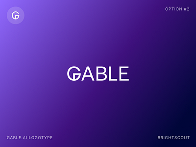 Gable #2 branding gable letter g logo design logotype monogram