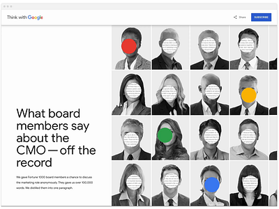 Insights on the CMO role—off the record [TwG Interactive] animation data visualization data viz google graphic design interactive interactives mobile responsive ui ux