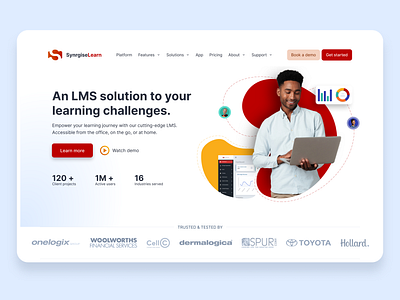 Synrgise LMS - Website Design lms revamp ui ux web design