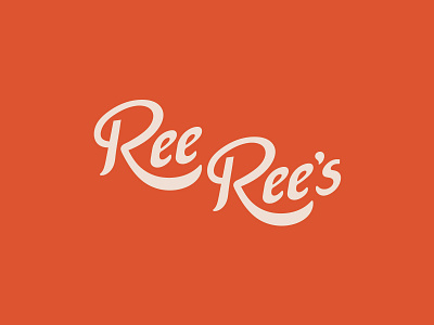 Ree Ree's Cookie Dough brand brand design branding design flat food identity lettering logo logotype minimal retro simple type typeface vector vintage visual identity