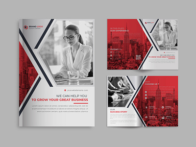 bi-fold booklet trifold real estate brochure agency proposal book booklet branding brochure brochure design business business proposal corporate cover cretive customizable customize elegant magazine magazinecover minimalist mock up professional