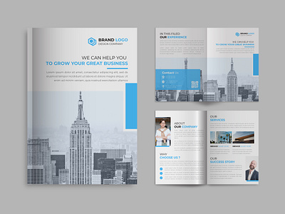 bi-fold booklet trifold real estate brochure agency proposal book booklet branding brochure brochure design business business proposal corporate cover cretive customizable customize elegant magazine magazinecover minimalist mock up professional