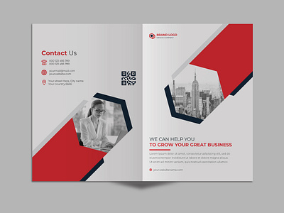 bi-fold booklet trifold real estate brochure agency proposal book booklet branding brochure brochure design business business proposal corporate cover cretive customizable customize elegant magazine magazinecover minimalist mock up professional