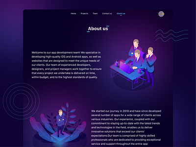 About us about about us branding company company website design enigma graphic design illustration logo members organization team ui ui design ux vector website