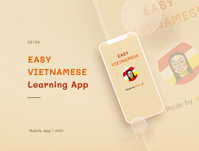 EASY Vietnamese _ e-Learn App app e learn ui ux