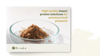 Insect Protein Solutions Brochure Layout brochure layout catalog catalogue commercial design design layout editorial design food journal food product brochure insect solutions journal design nutrition worms meal