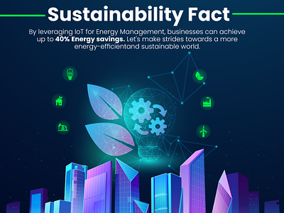 Sustainability Fact creativepost energysaving graphic design social media design socialmediapost sustainability
