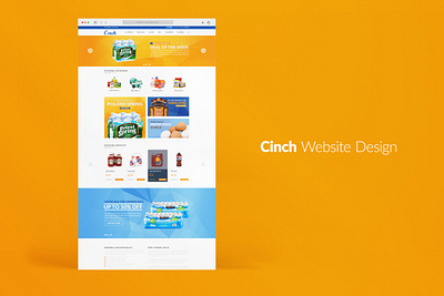 Website Design for Cinch Delivery delivery design groceries sho store page web web design web shop design