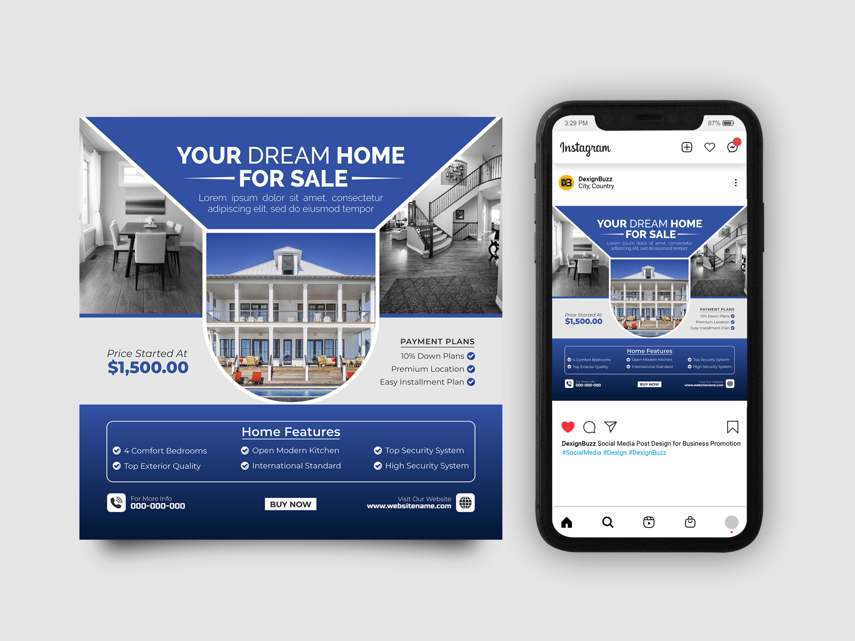 Example of Real State Social Media Banner Design